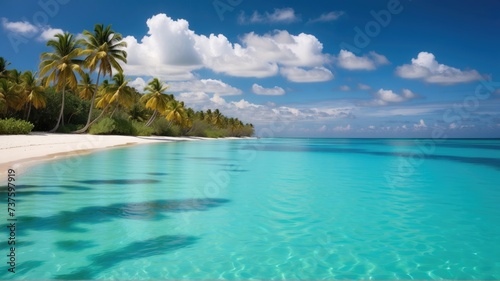 Tropical beach water background, fountain in the ocean
