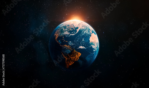 earth in space