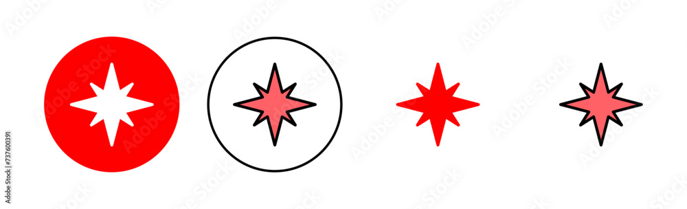 Compass icon set illustration. arrow compass icon sign and symbol Compass icon set illustration. arrow compass icon sign and symbol
