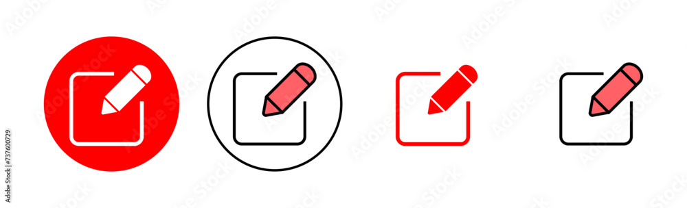 Edit icon set illustration. edit document sign and symbol. edit text icon. pencil. sign up Edit icon set illustration. edit document sign and symbol. edit text icon. pencil. sign up