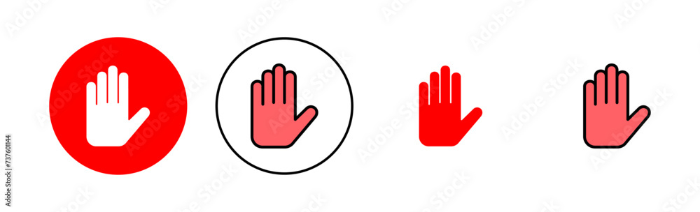 Hand icon set illustration. hand sign and symbol. hand gesture Hand icon set illustration. hand sign and symbol. hand gesture