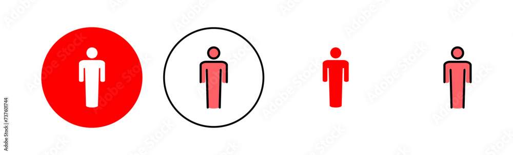 Man icon set illustration. male sign and symbol. human symbol Man icon set illustration. male sign and symbol. human symbol