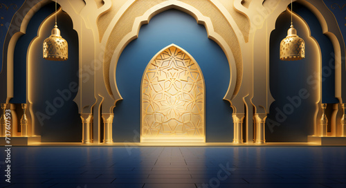 interior of a mosque photo