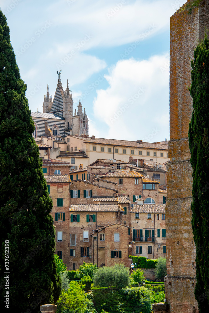 Fototapeta premium Historic Old Town of Siena - Italy