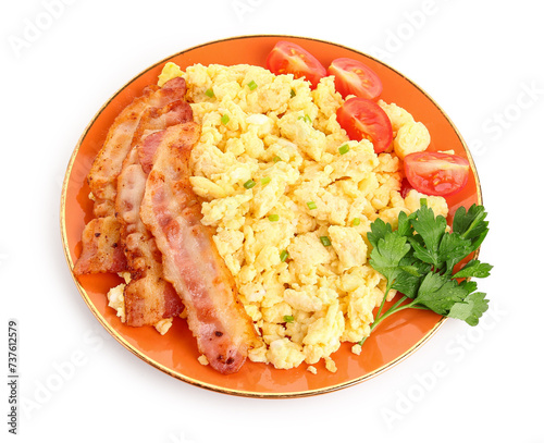 Scrambled eggs with crispy ...
