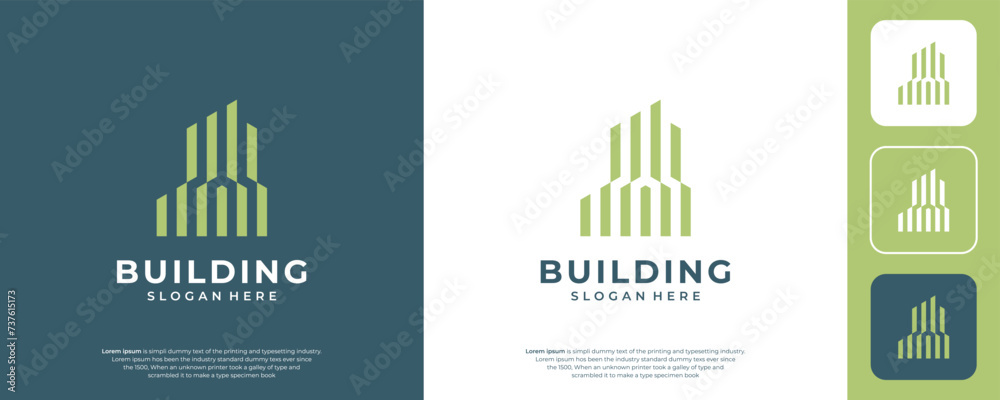 home building logo. modern icon, template design