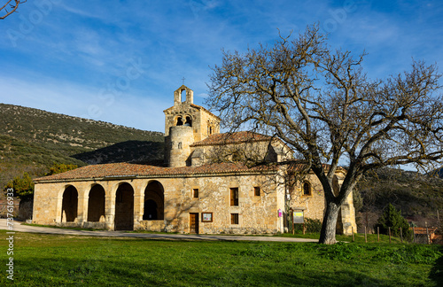 Church of San Miguel de Valdenoceda in Valdivielso, Burgos, Castilla y Leon, Spain photo