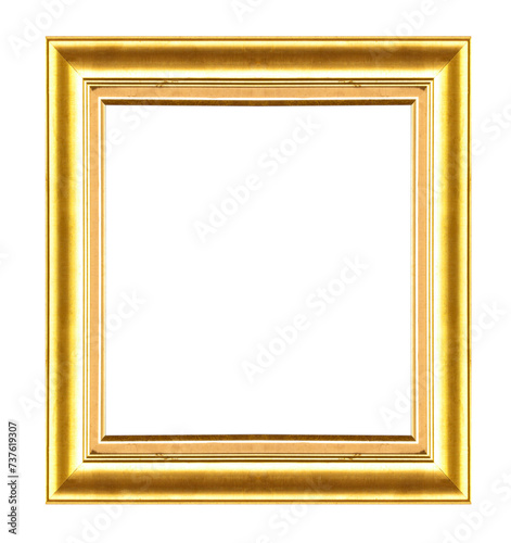 gold frame on white background