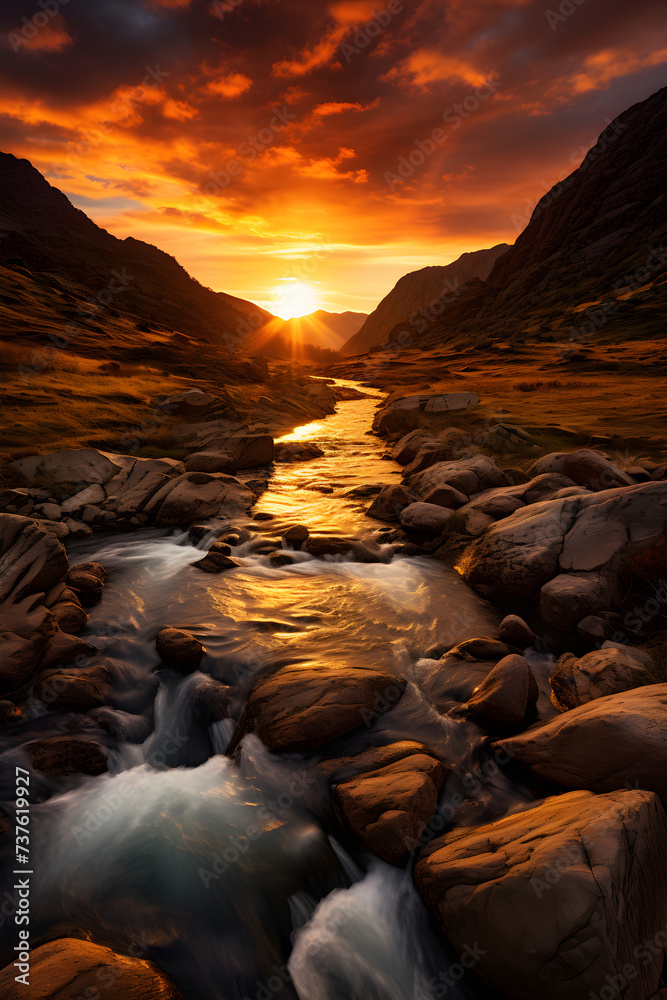 Incredible Landscape Shot at Sunset: Serenity, Freedom, and Textures by FH Photography.
