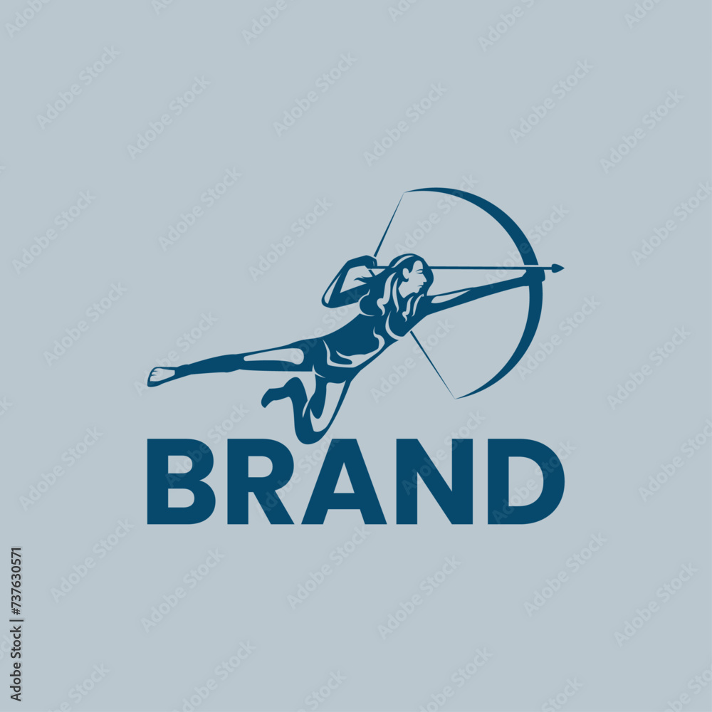 woman archer logo woman archer logo