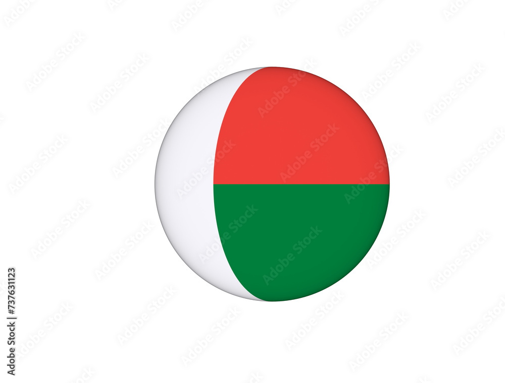 Obraz premium Madagascar Flag