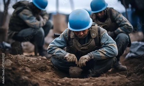 Mine action makes it possible for peacekeepers to carry out patrols
