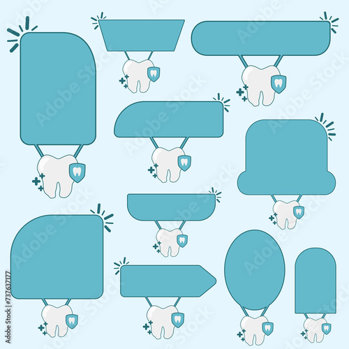 set of banner dental care