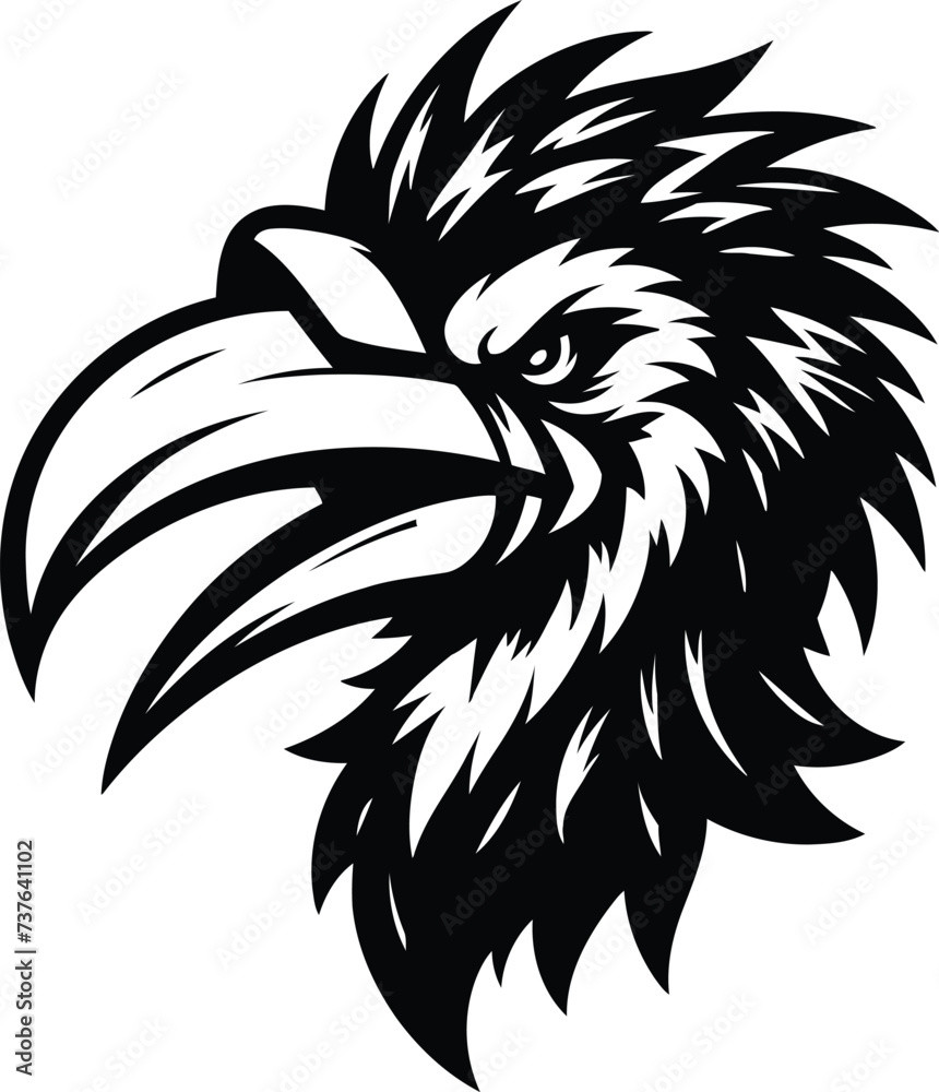 hornbill, bird head, animal mascot illustration, hornbill, bird head, animal mascot illustration,