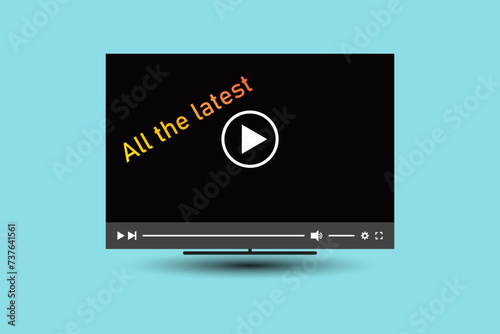 TV 4K flat screen lcd or oled, realistic plasma TV with stand.