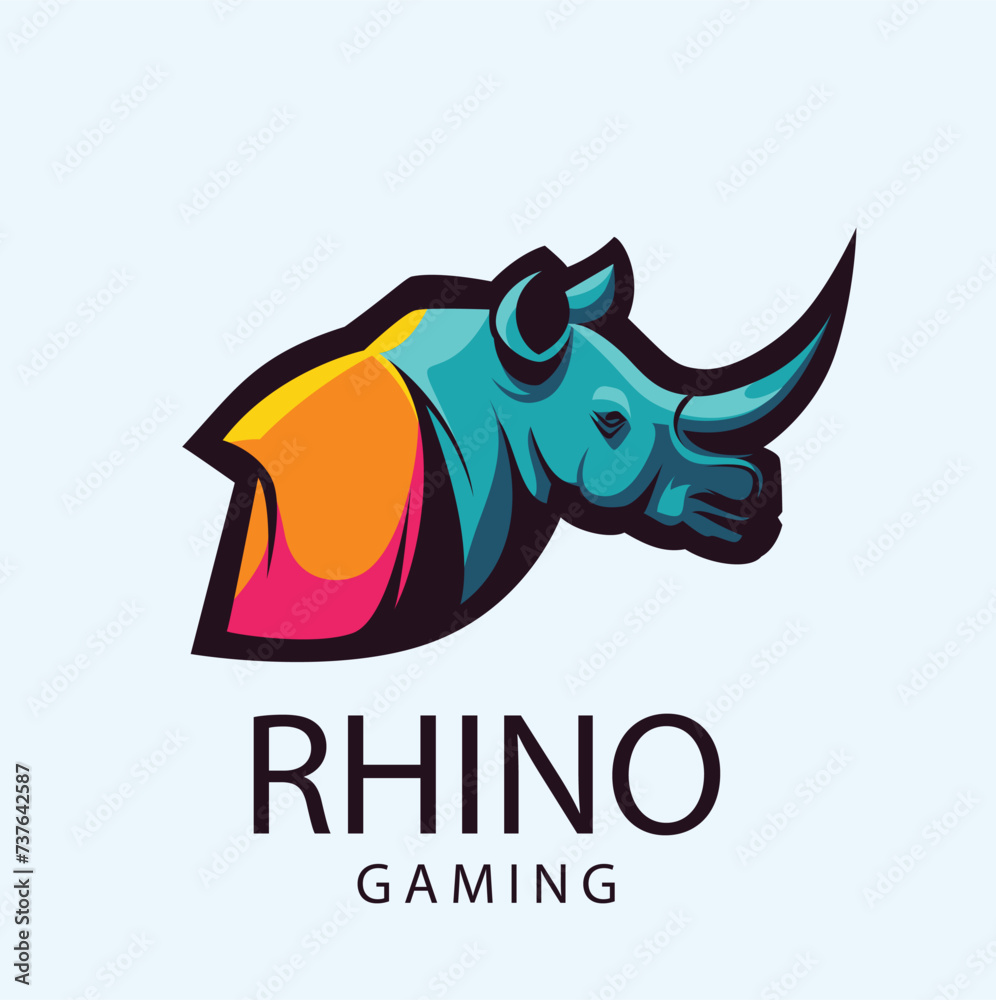 Rhino GAMING LOGO COOL AND UNIQUE DESIGN VECTOR STYLE THAT YOU NEED - DESIGN RESULTING FROM ARTIFICIAL INTELLIGENCE (AI) Rhino GAMING LOGO COOL AND UNIQUE DESIGN VECTOR STYLE THAT YOU NEED - DESIGN RESULTING FROM ARTIFICIAL INTELLIGENCE (AI)
