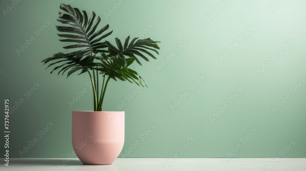 Tabletop Decor with Potted Plant in Vase, Home Interior Nature Decoration Tabletop Decor with Potted Plant in Vase, Home Interior Nature Decoration