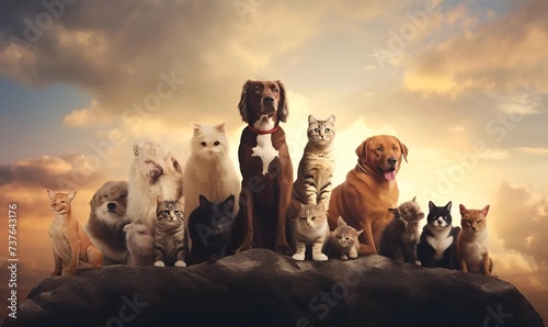 national pet day copy space background design photo