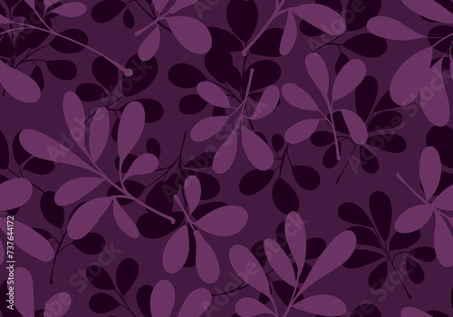 24021601 Purple leaf shadow on purple background