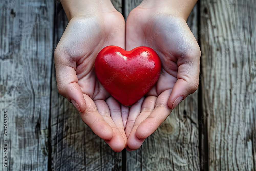 Two Hands hodling Heart
