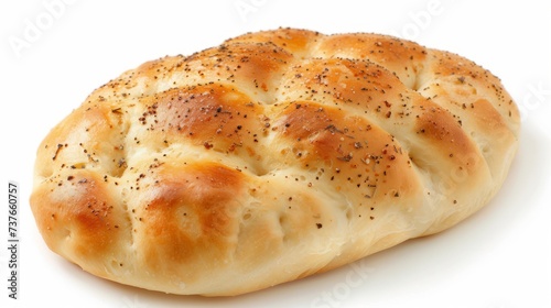 Homemade Italian Bread on White background - Hight Quality Details 