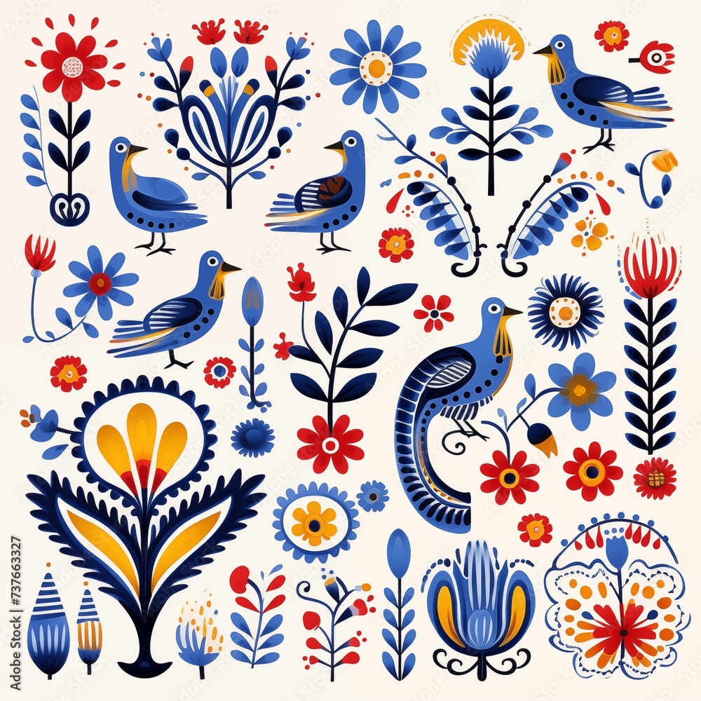 Folk pattern Folk pattern