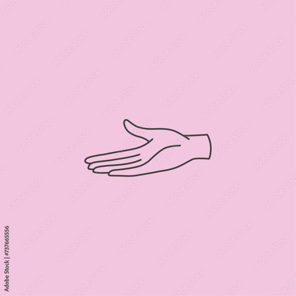 Hand gesture flat vector design Hand gesture flat vector design