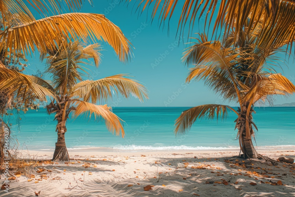 Fototapeta premium beautiful tropical turquoise ocean beach professional photography