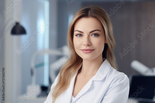A glimpse into the world of a successful woman plastic surgeon, surrounded by the latest medical technology in her clinic