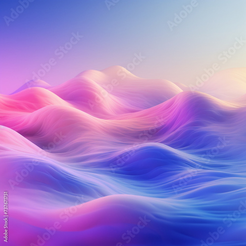 Colorful illustration Background wavey rainbow color art