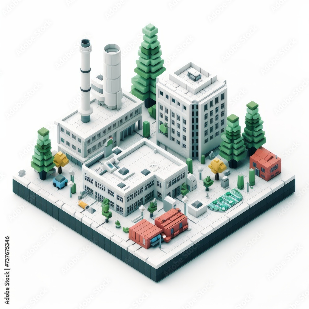 Campus Facility Icon, on isolated white background, Generative AI Campus Facility Icon, on isolated white background, Generative AI
