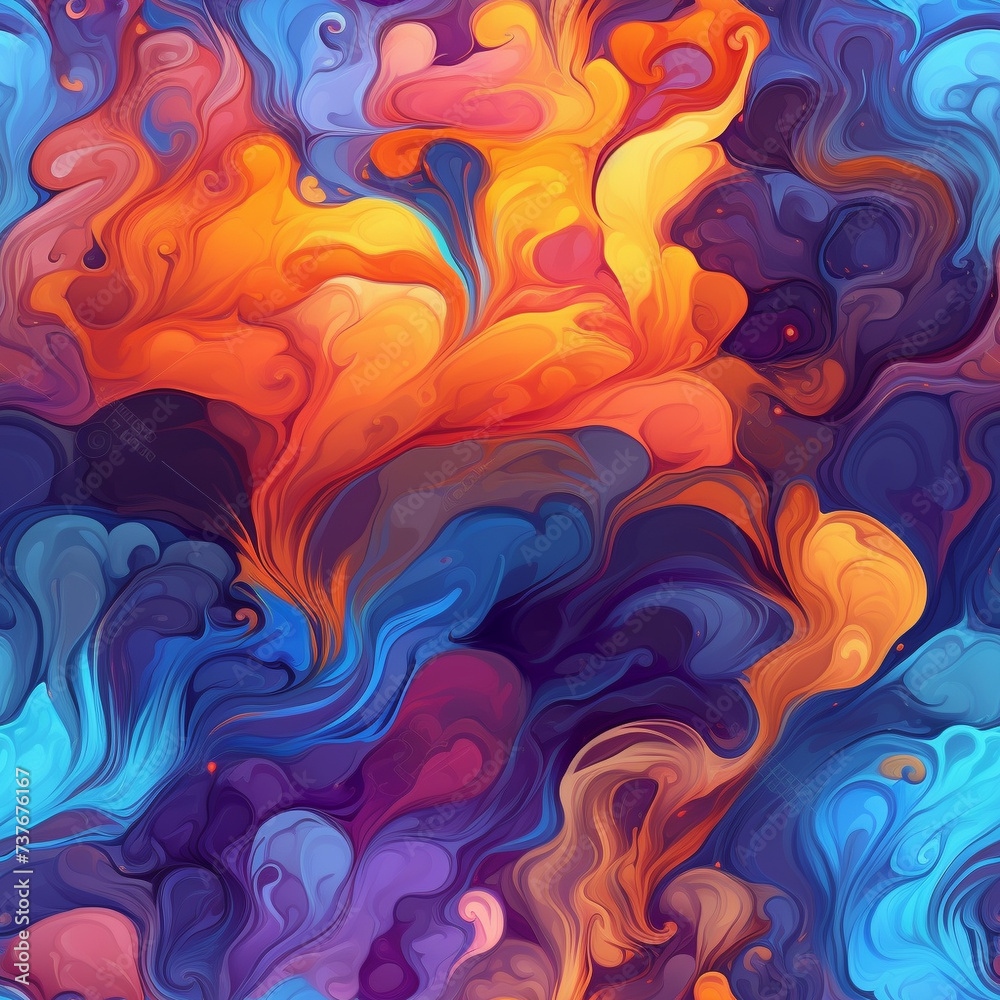 Flowing Waves Soft Silk Texture in Blue and Pink Illustration Flowing Waves Soft Silk Texture in Blue and Pink Illustration
