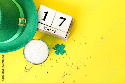 Cube calendar with date 17 ...