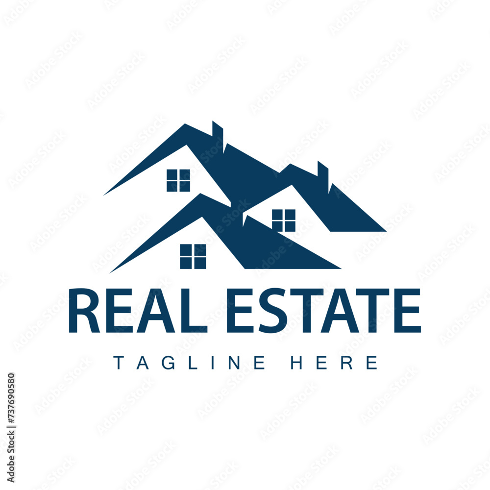Simple real estate logo architecture vector house building logo design building template illustration Simple real estate logo architecture vector house building logo design building template illustration