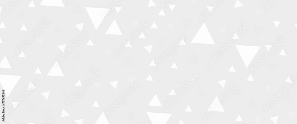 Vector silver confetti triangle on a white background, abstract celebration background in the form of a silver triangle. Vector silver confetti triangle on a white background, abstract celebration background in the form of a silver triangle.