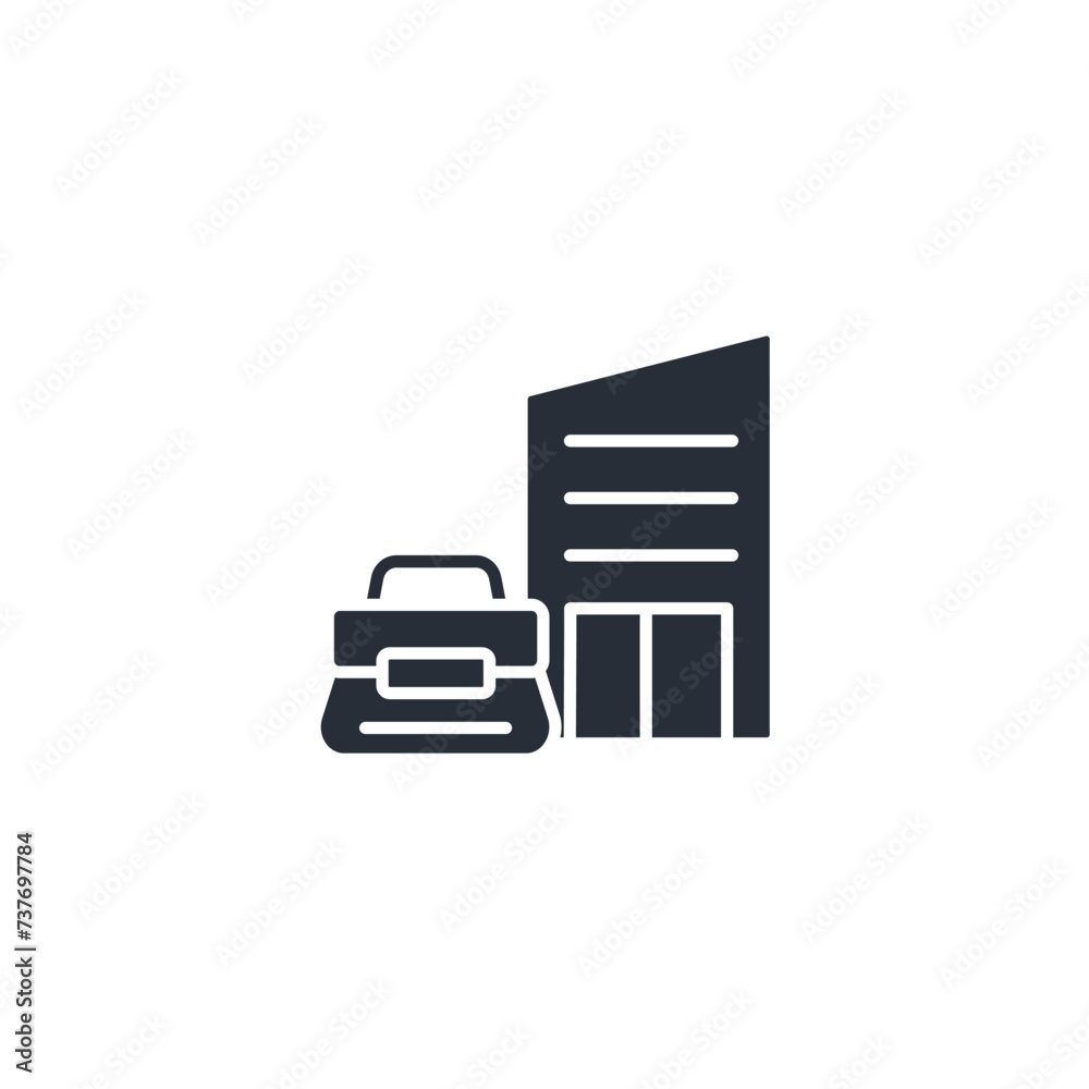 office building icon. vector.Editable stroke.linear style sign for use web design,logo.Symbol illustration. office building icon. vector.Editable stroke.linear style sign for use web design,logo.Symbol illustration.