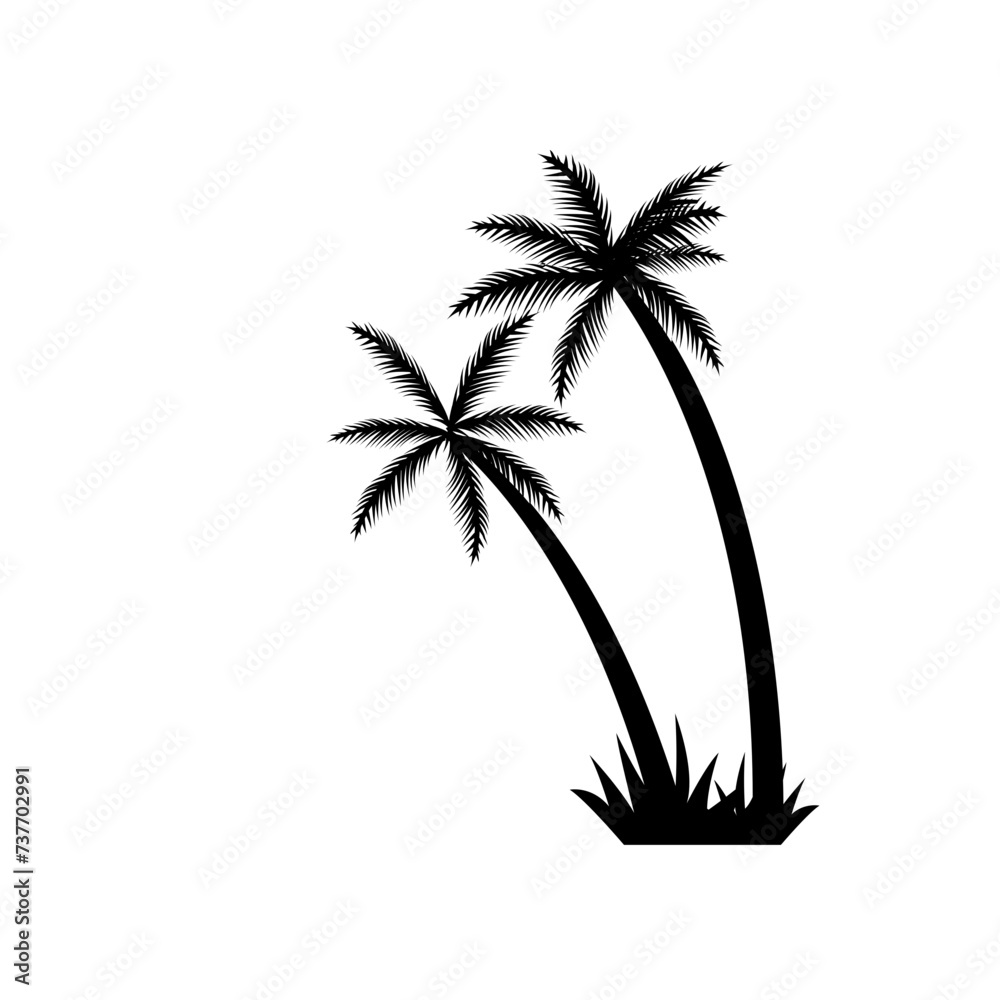 Palm Tree, Summer Palm, Summer Scene, Palm Island, Palm Sunset, Beach Palm, Palm Beach, Tropical Beach, Palm Tree Svg, Palm Tree Cut File, Palm Tree Silhouette, Palm Tree Clipart Printable