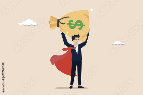 Getting wages or salaries, getting lots of bonuses, receiving monthly salaries, increasing employee income, workers are happy to get a lot of work salary.