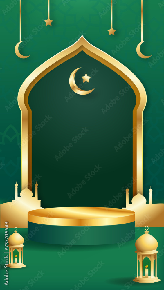 3d podium ramadan sale social media story promotion for product dsiplay and showcase 3d podium ramadan sale social media story promotion for product dsiplay and showcase