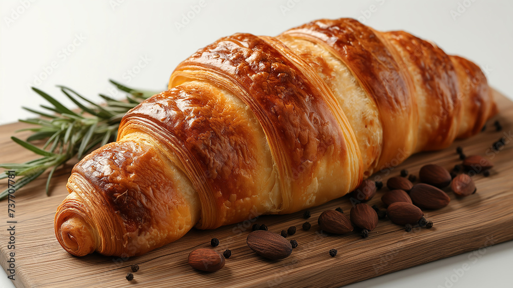 croissant on white background croissant on white background