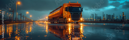 truck and transportation, global cargo, fast and safety photo