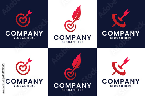target collection in various fields, double meaning ,logo design template.