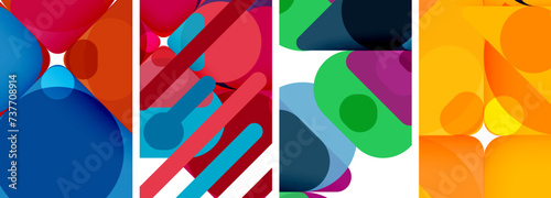 Geometric elements abstract backgrounds for wallpaper, business card, cover, poster, banner, brochure, header, website