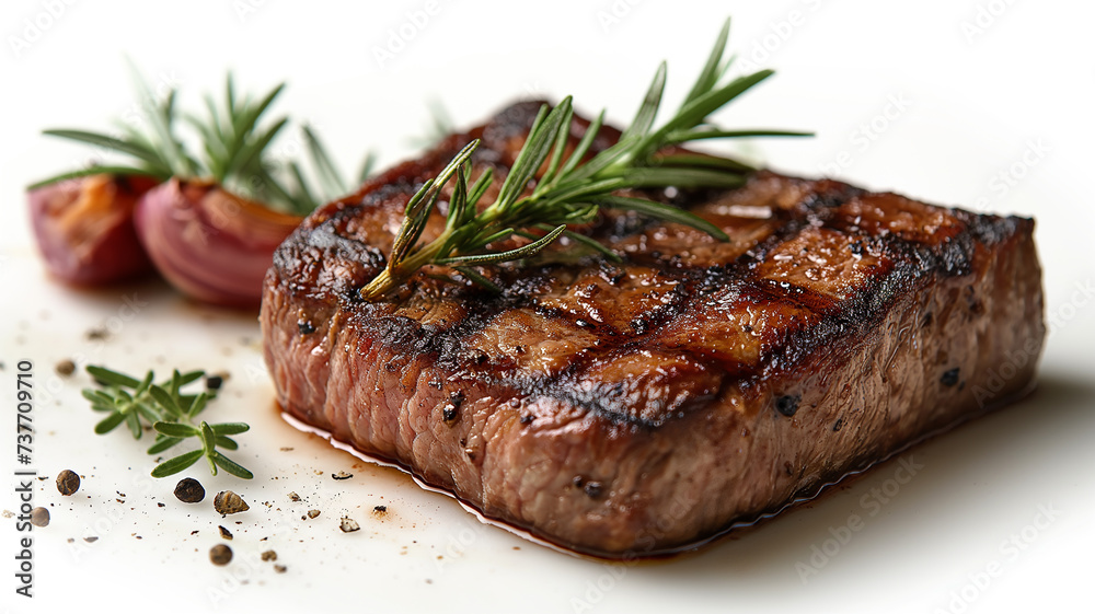 A well-cooked meat, delicious and appetizing steak A well-cooked meat, delicious and appetizing steak