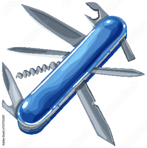 Multifunctional pocket tool with various blades