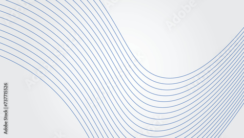 White gradient background with dynamic curve line wallpaper vector image for backdrop or presentation photo