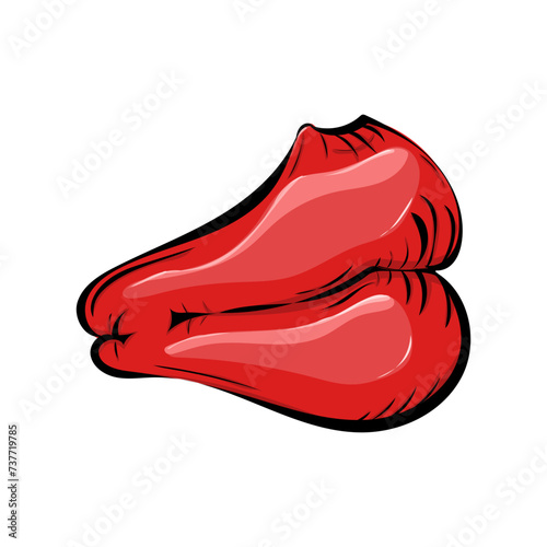 Rote Lippen