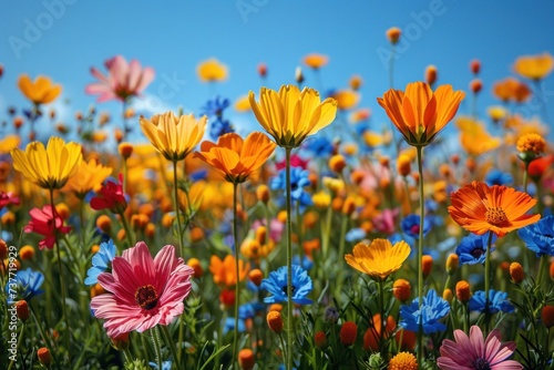 Landscape of essence of springtime in full floral bloom. © ant