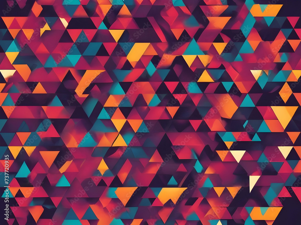 Naklejka premium colorful triangle abstract background