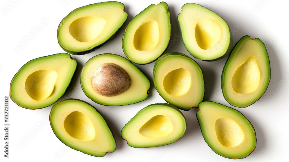 Sliced Avocado Patterns - The Art of Healthy Food Arrangement Sliced Avocado Patterns - The Art of Healthy Food Arrangement